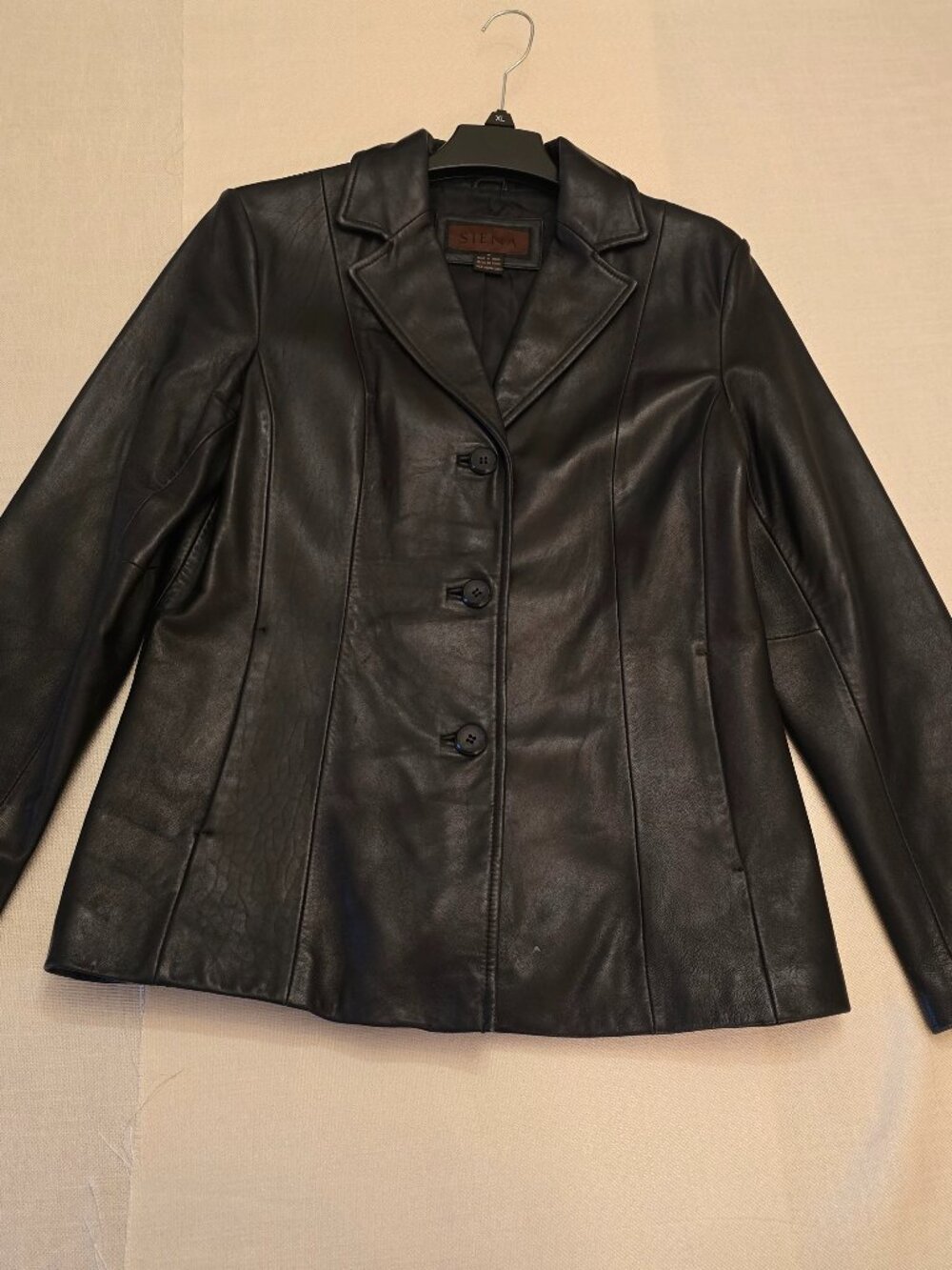 Vintage Siena Black Genuine Leather Jacket
